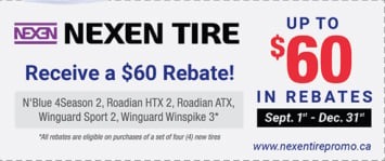 Nexen Tire Rebate