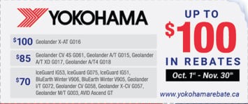 Yokohoma Tire Rebate