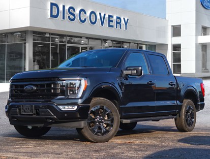 2023 Ford F-150 LARIAT | 4X4 | 2.7L | 502A | BLACK PKG | ROOF |20s