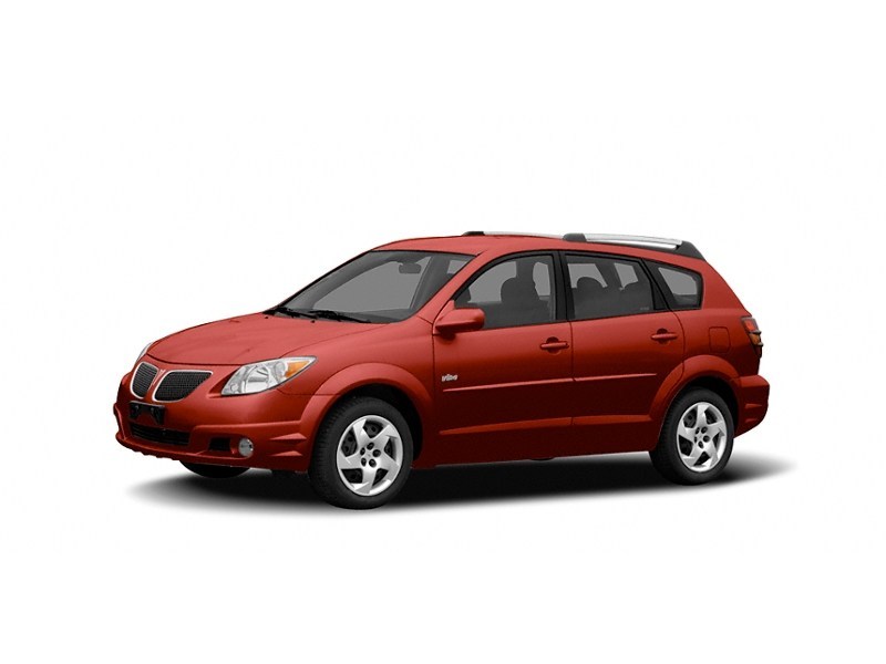 2006 Pontiac Vibe 4dr Wgn FWD Salsa (Medium Red Mica Metallic)  Shot 4