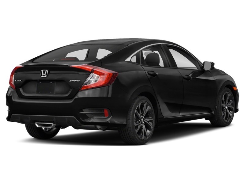 2021 Honda Civic Sedan Sport CVT Crystal Black Pearl  Shot 2