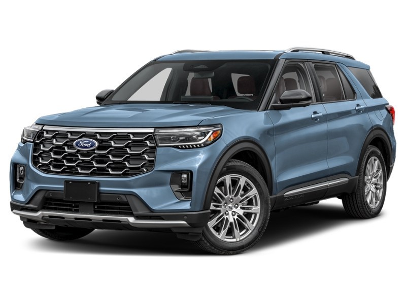2027 Ford Explorer Platinum 4WD Vapor Blue Metallic  Shot 4