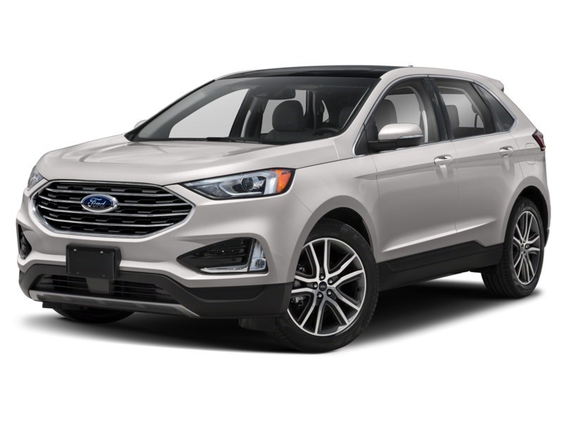 2019 Ford Edge Titanium AWD White Platinum Metallic Tri-Coat  Shot 4