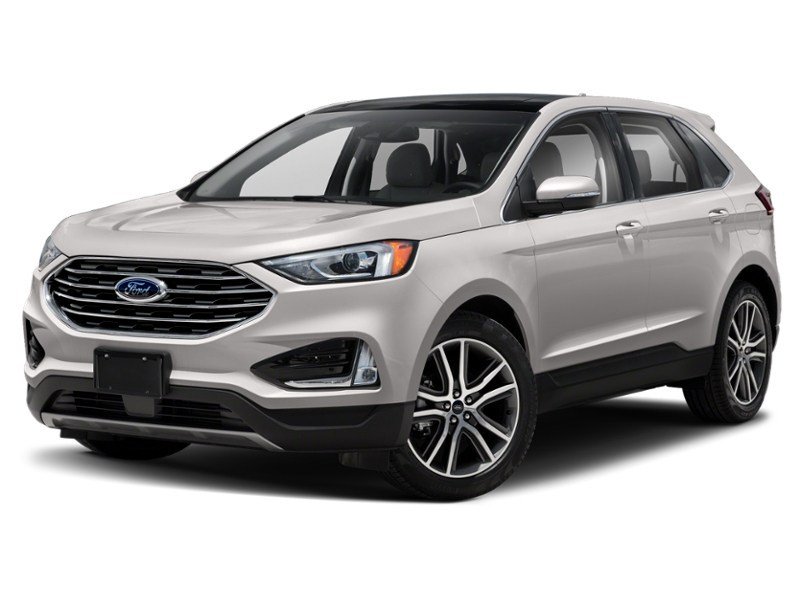 2019 Ford Edge Titanium AWD White Platinum Metallic Tri-Coat  Shot 1