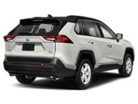 2021 Toyota RAV4 Hybrid Hybrid XLE AWD Blizzard Pearl w/Black Roof  Shot 6