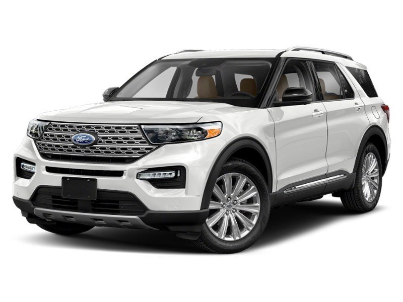 2021 Ford Explorer Limited 4WD Star White Metallic Tri-Coat  Shot 4