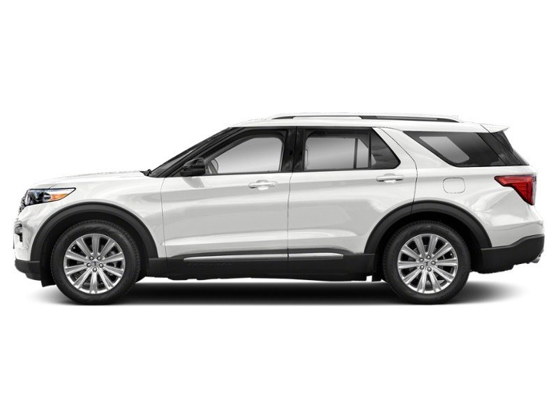 2021 Ford Explorer Limited 4WD Star White Metallic Tri-Coat  Shot 3
