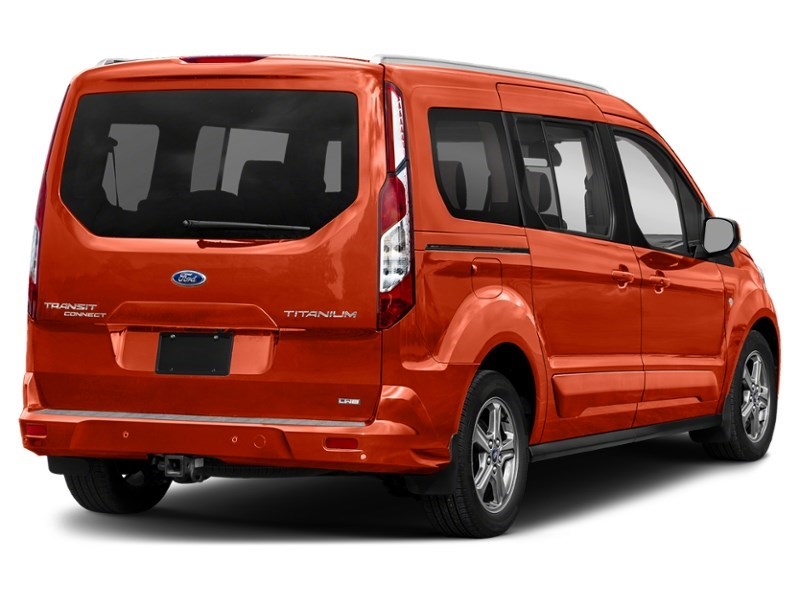 2022 Ford Transit Connect Titanium w/Dual Sliding Doors Sedona Orange Metallic  Shot 2