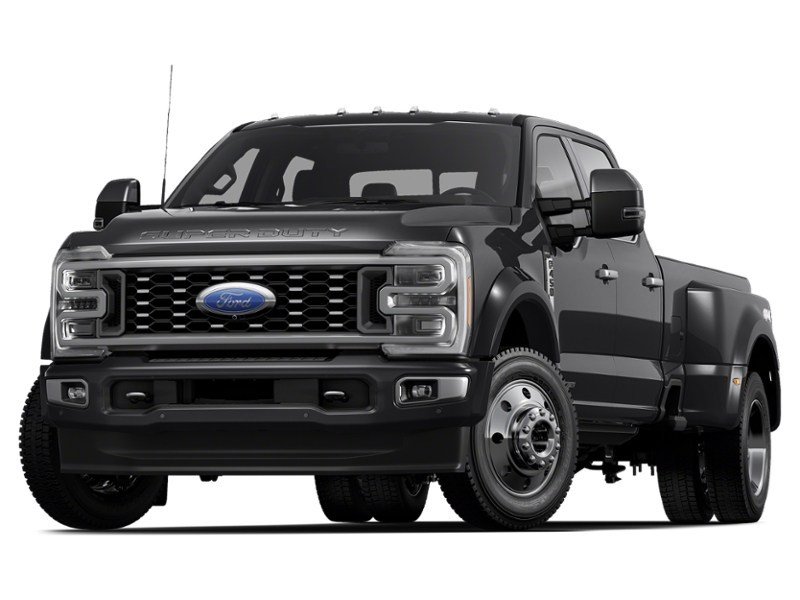 2024 Ford Super Duty F-450 DRW Platinum 4WD Crew Cab 8' Box Agate Black Metallic  Shot 2