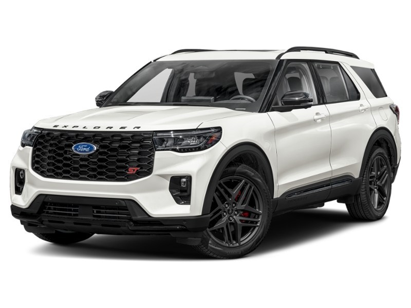 2025 Ford Explorer ST 4WD Star White Metallic Tri-Coat  Shot 1